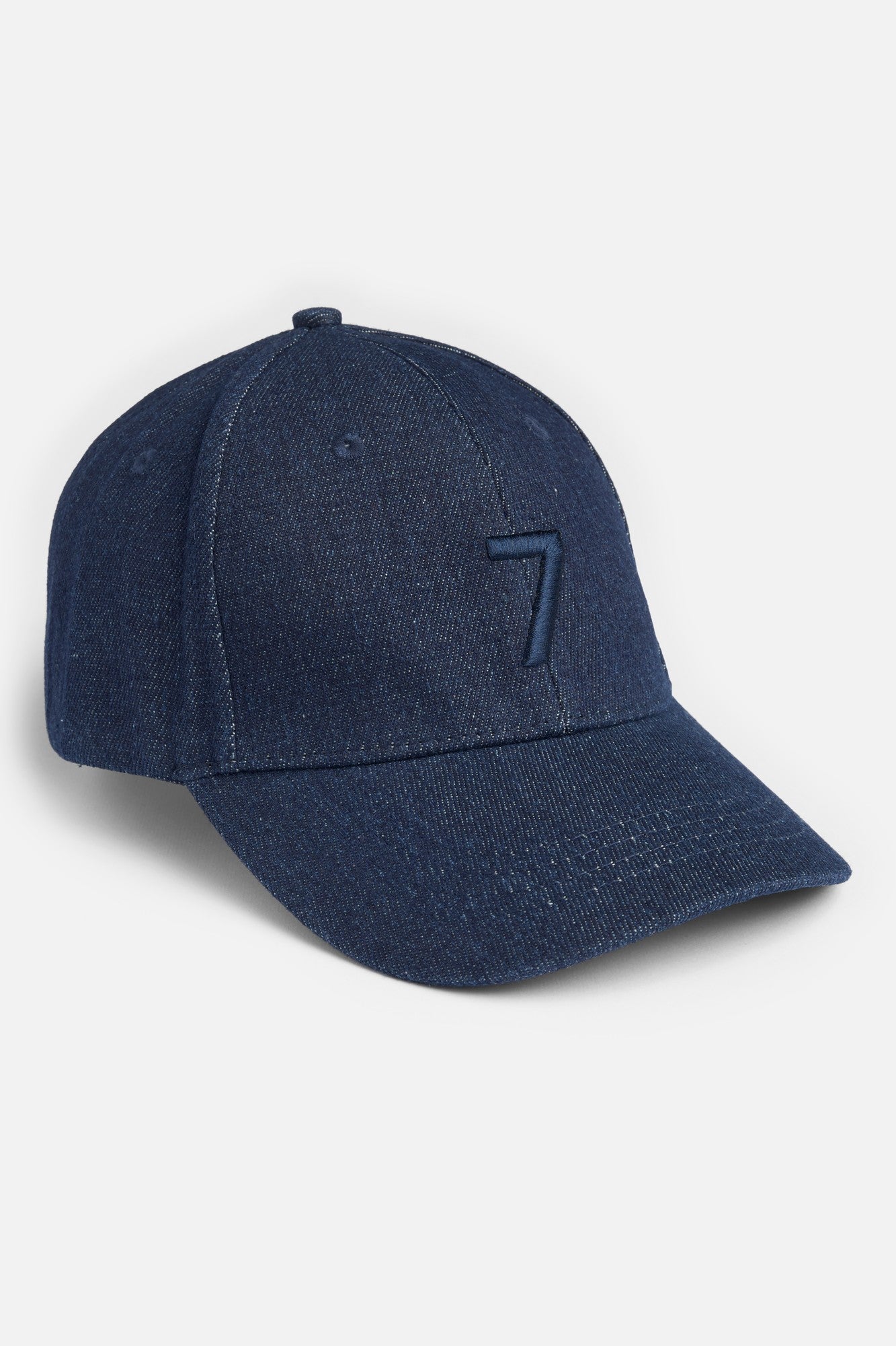 Denim Logo Cap in Rinsed Indigo | 7 For All Mankind