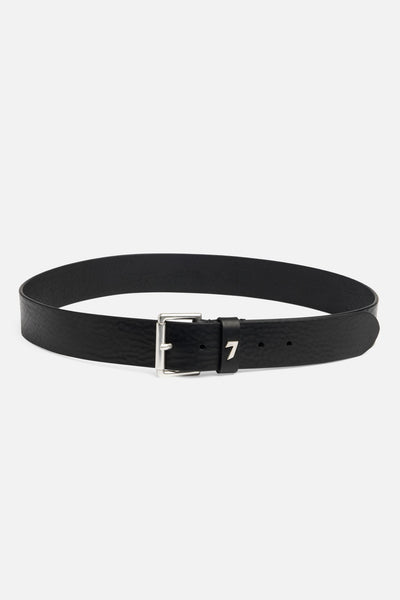 Classic Italian Leather Belt in Black