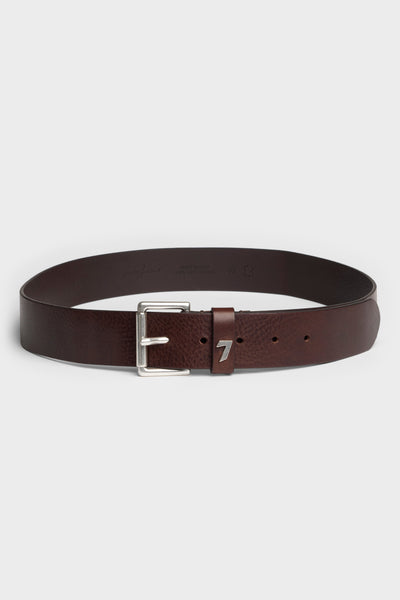 CLASSIC BELT METAL in Leather Dark Brown
