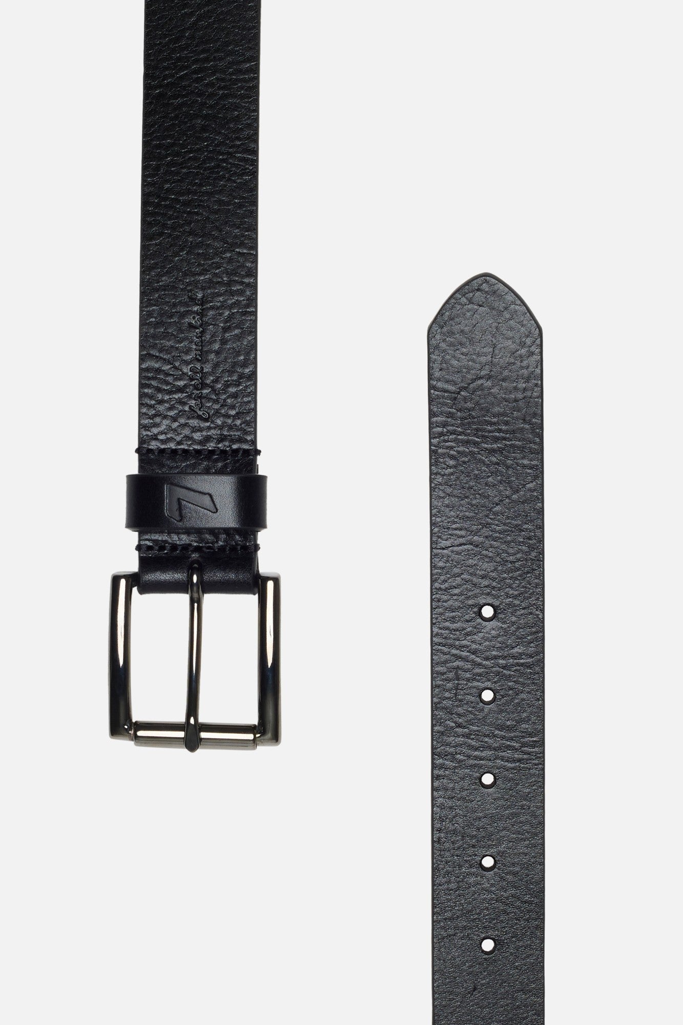 CLASSIC BELT DEBOSSED in Leather Black | 7 For All Mankind