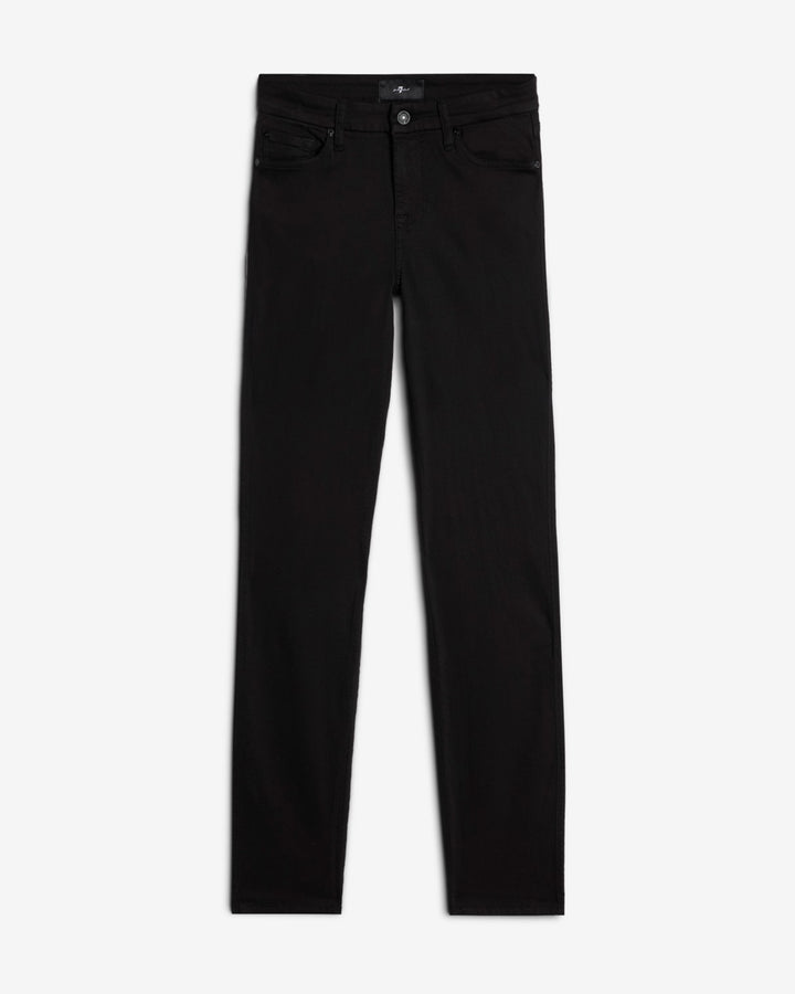 B(air) Kimmie Straight in Rinsed Black | 7 For All Mankind