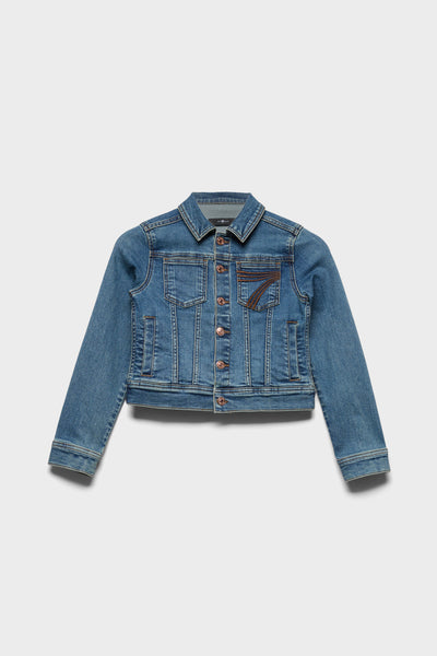 GIRLS MINI ADI TRUCKER JACKET in Luxe Vintage Sea Level