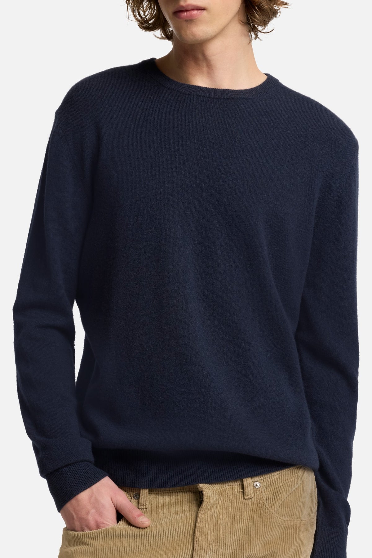 Cashmere Crewneck Sweater In Ink| 7 For All Mankind