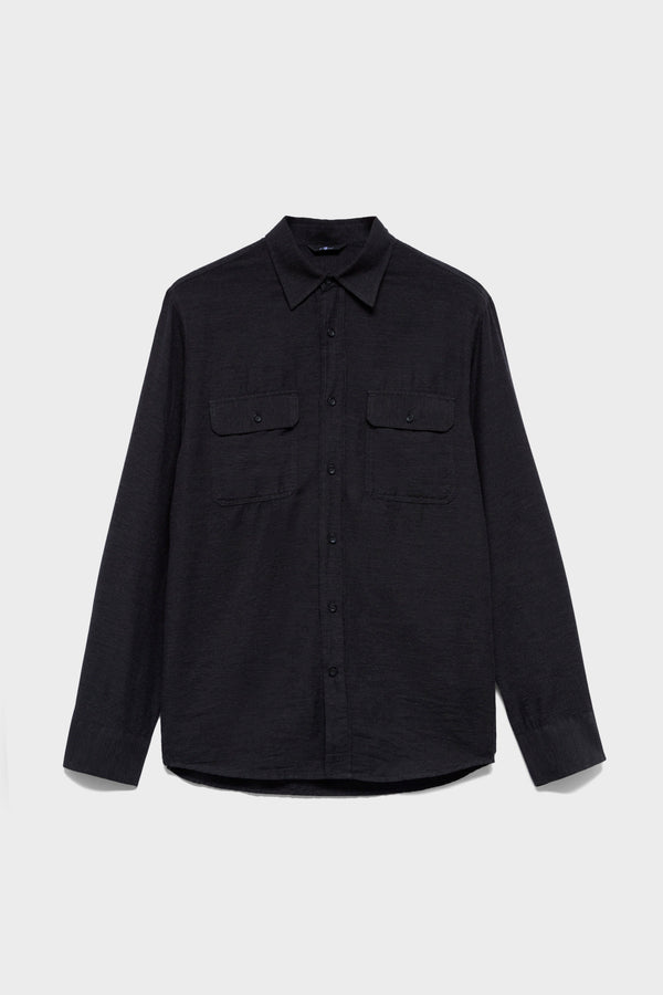 MILITARY SHIRT in Cotton Cashmere
