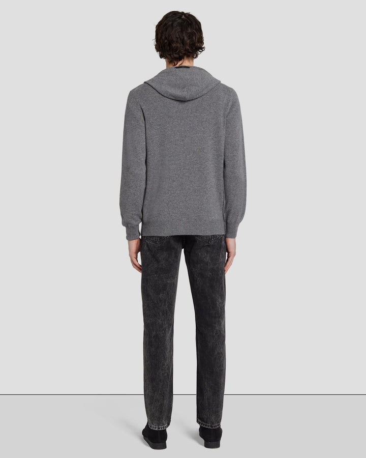 Grey best sale cashmere hoodie