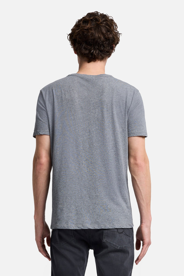 Featherweight Cotton Tee in Heather Grey