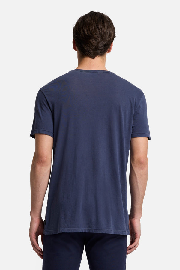 Featherweight Cotton Tee in Navy