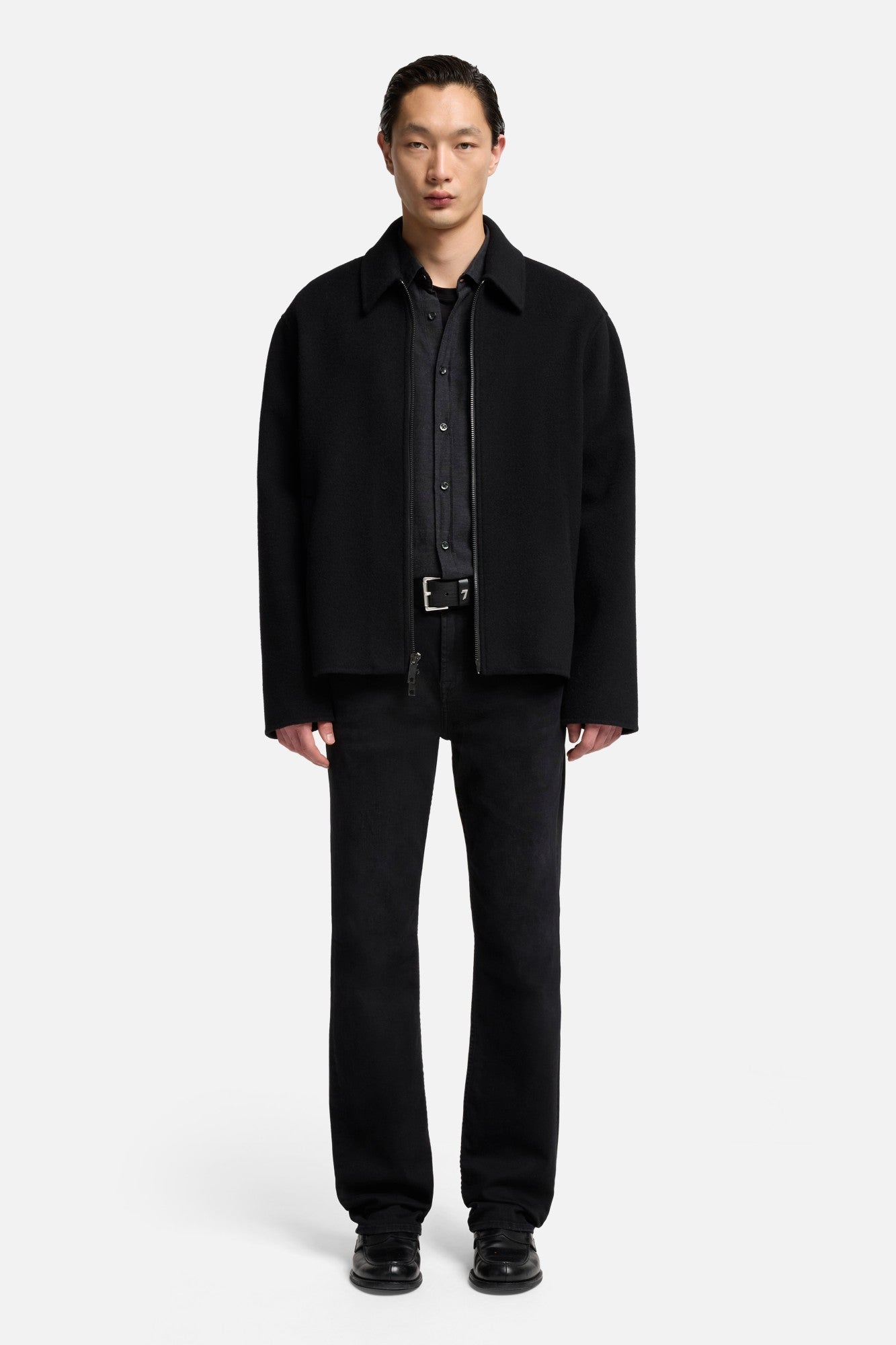 ジャケット・アウター ohotoro Mannish Wool Blouson black M mannish wool blouson | OHOTORO