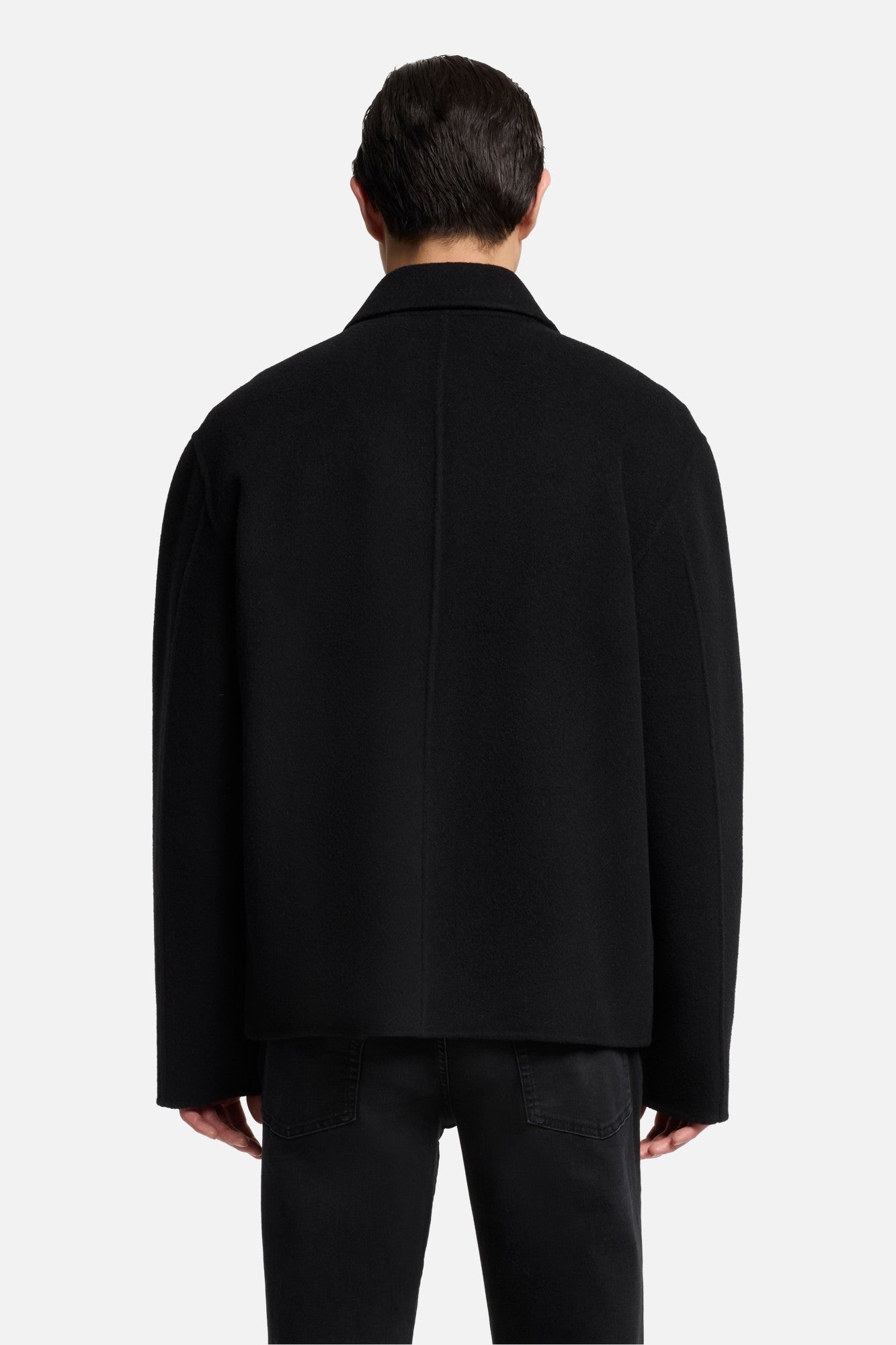 Wool Blouson Jacket In Black| 7 For All Mankind
