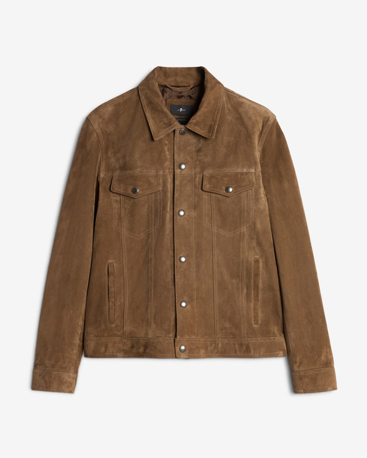 定価　83600円 SUEDE TRUCKER JACKET ブラウン　サイズ2 brown-suede-trucker-jacket-he-