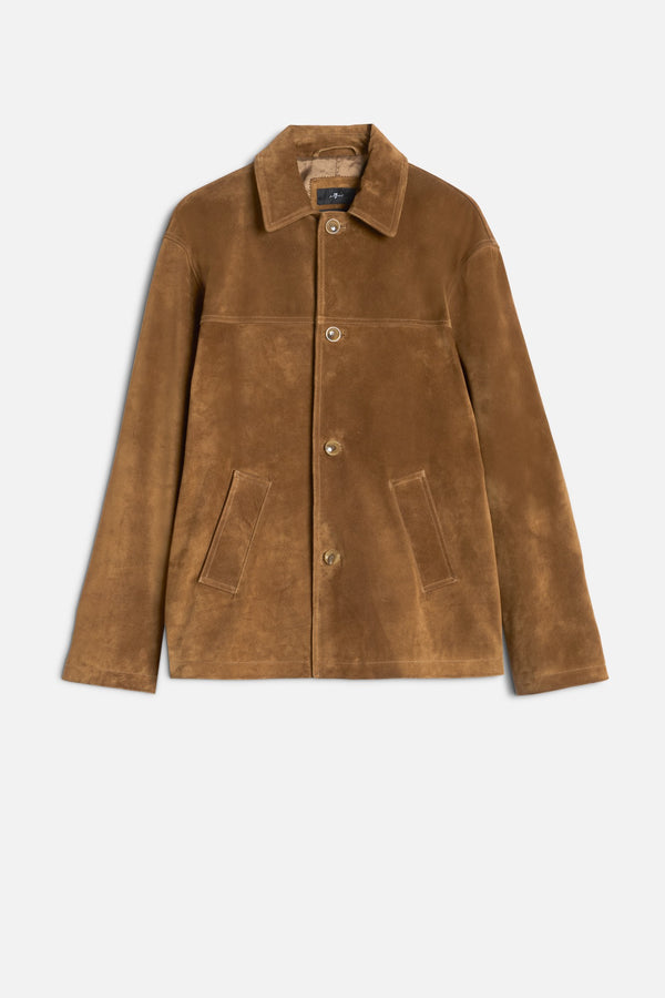 LONG JACKET in Suede
