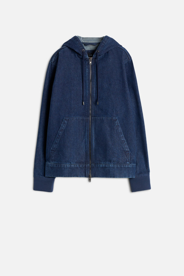 UTILITY DENIM HOODIE
