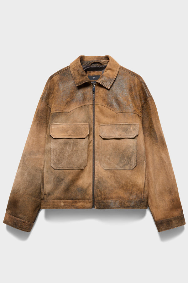 AVIATOR JACKET in Suede