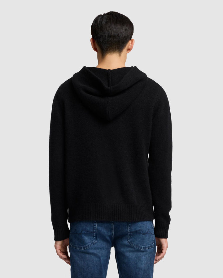 Cashmere hoodie black online