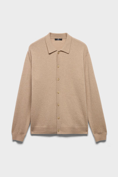 BUTTON POLO in Cashmere Oat