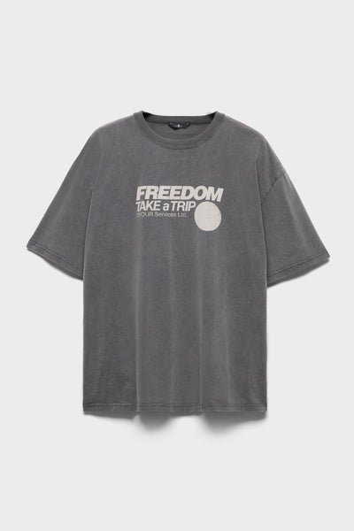 SHORT SLEEVE GRAPHIC TEE in Trip Grey