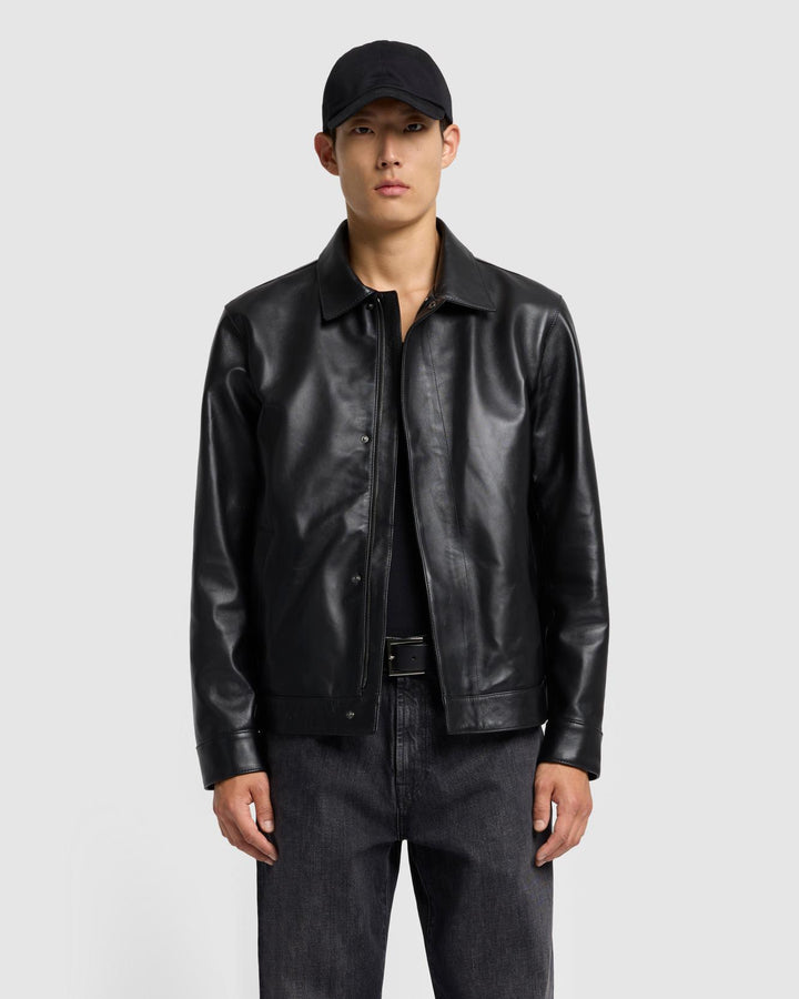 7 for all mankind leather moto fashion jacket