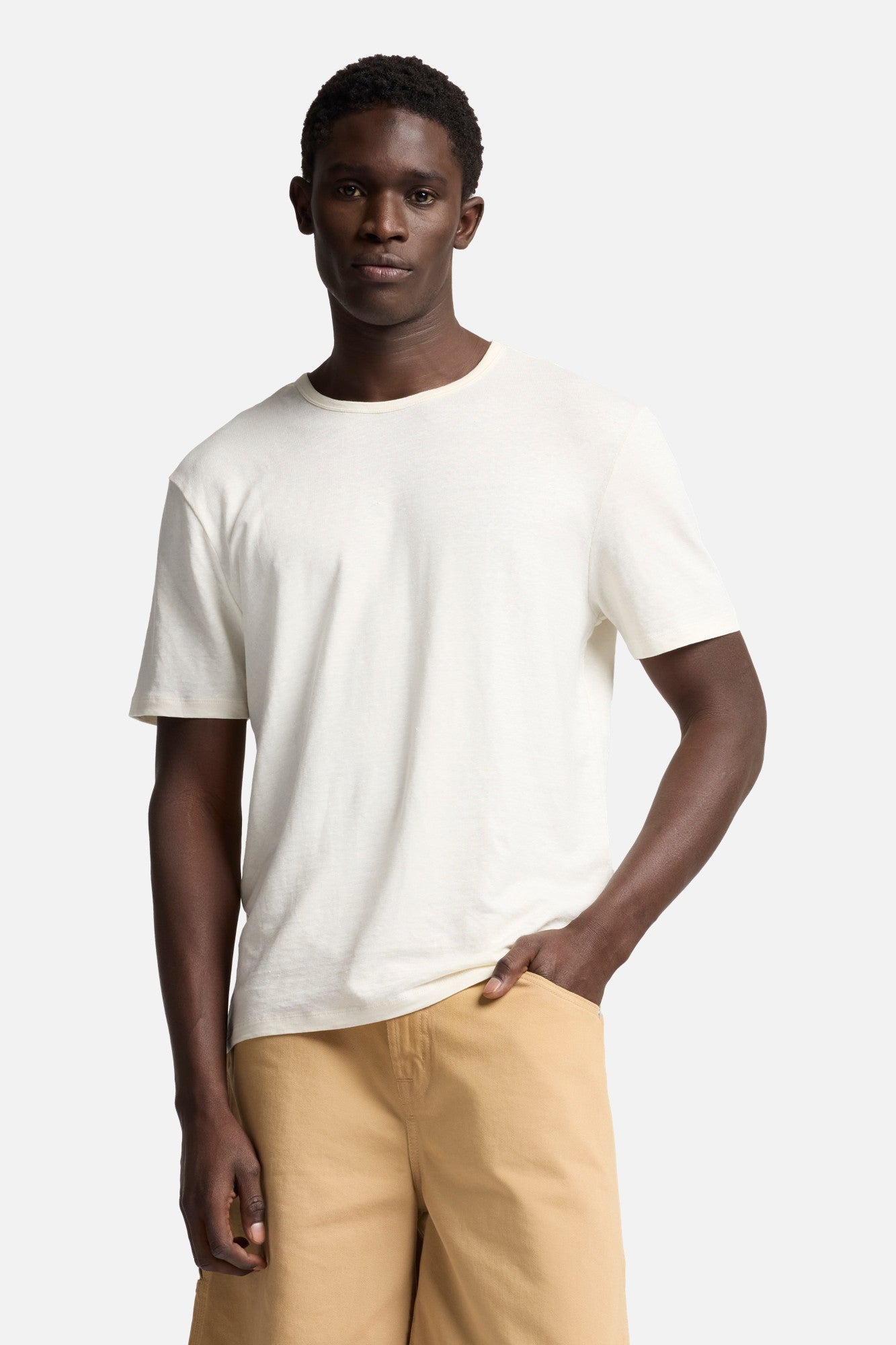 Linen Tee in White | 7 For All Mankind