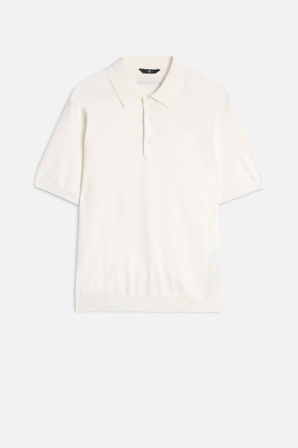 SHORT SLEEVE POLO SWEATER