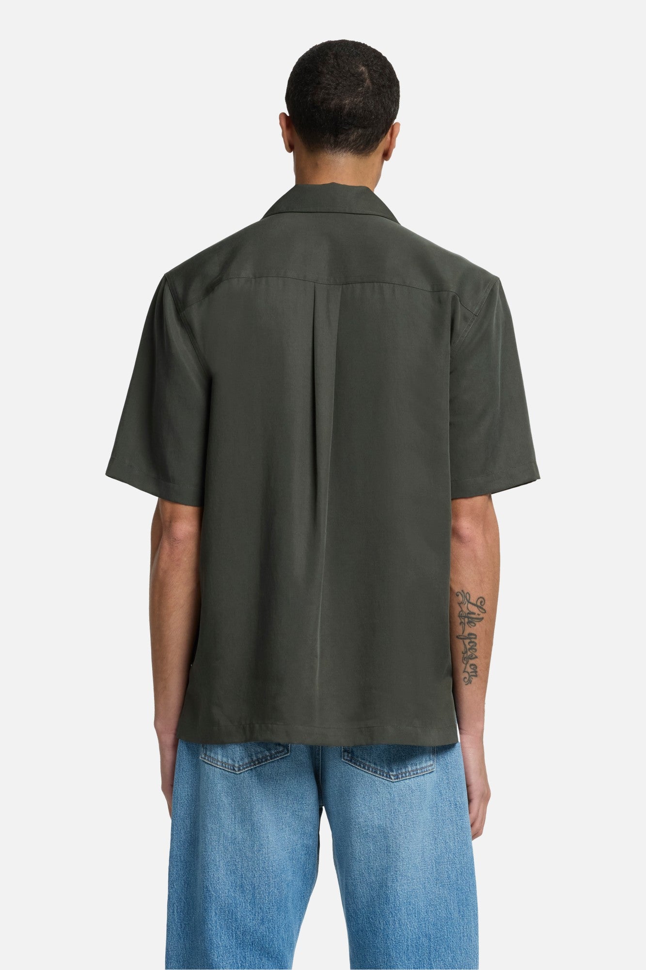 Lyocell Camp Shirt in Forest