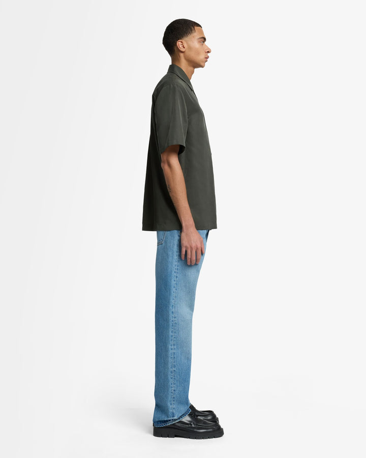 Lyocell Camp Shirt in Forest