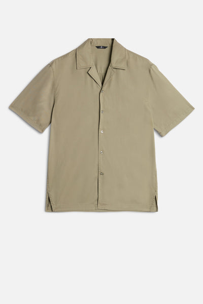 SHORT SLEEVE CAMP SHIRT in Fluid Army