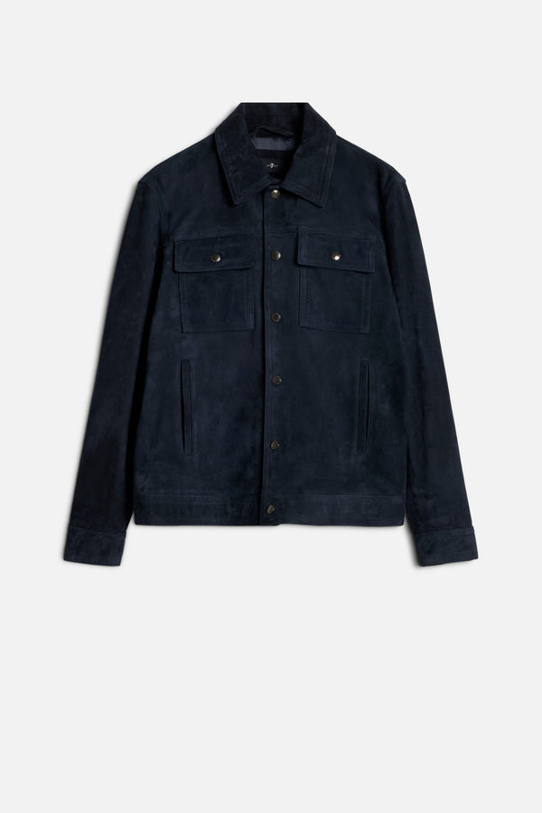 MODERN TRUCKER JACKET in Suede