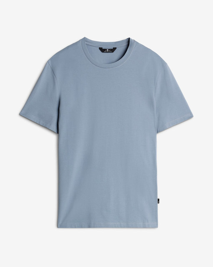Luxe Performance Tee in Slate Blue | 7 For All Mankind