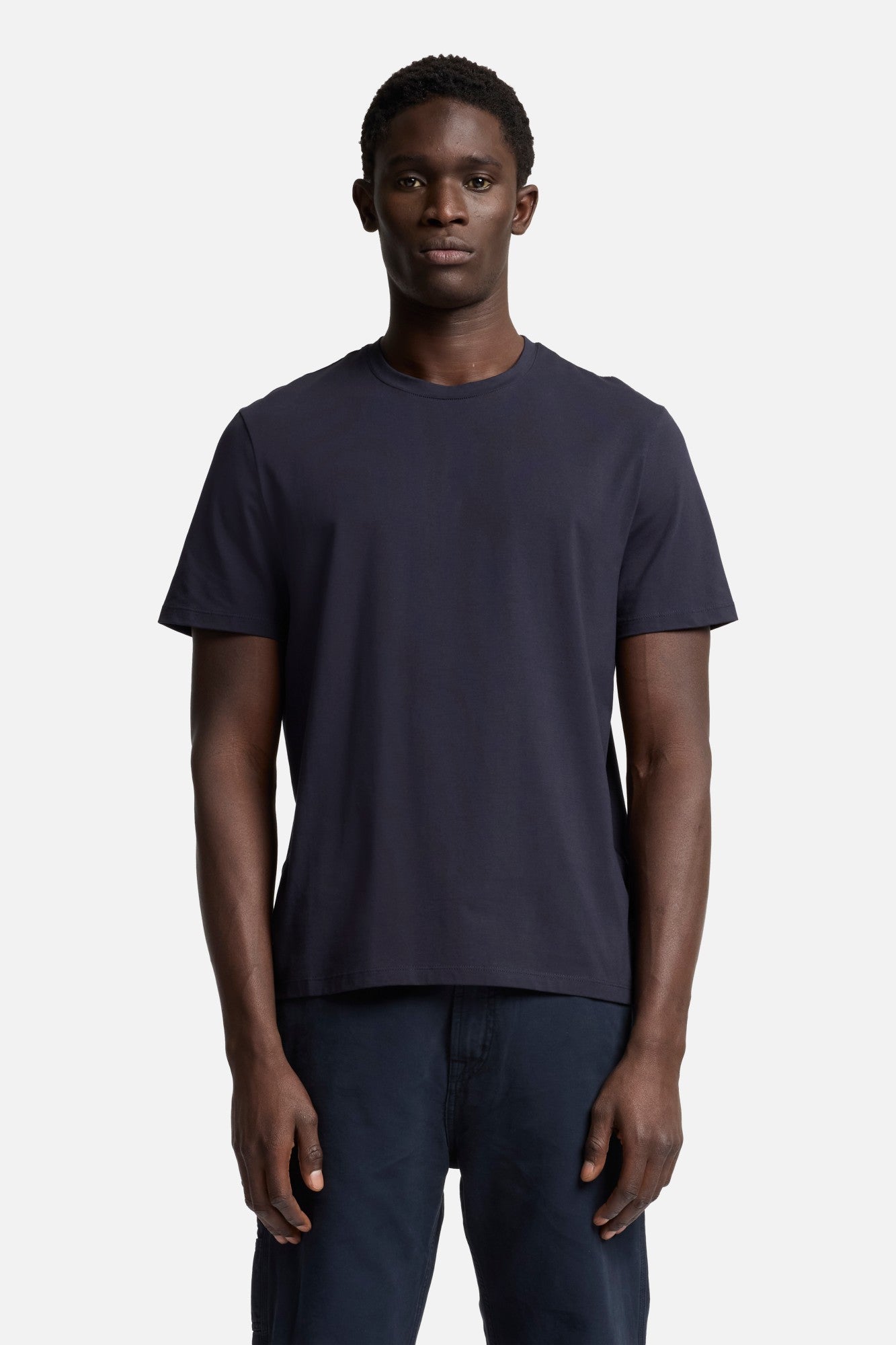 トップス everyone luxury cotton tee shirt NAVY everyone high-gauge