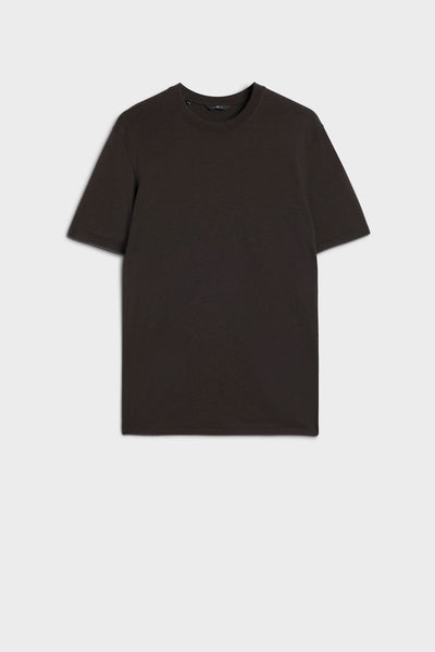CREWNECK TEE in Lyocell Espresso