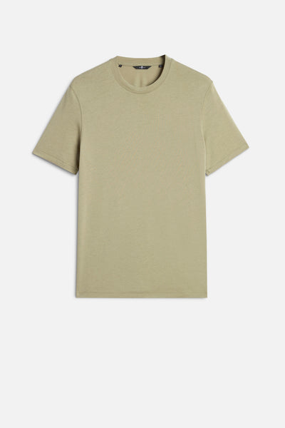 CREWNECK TEE in Lyocell Army