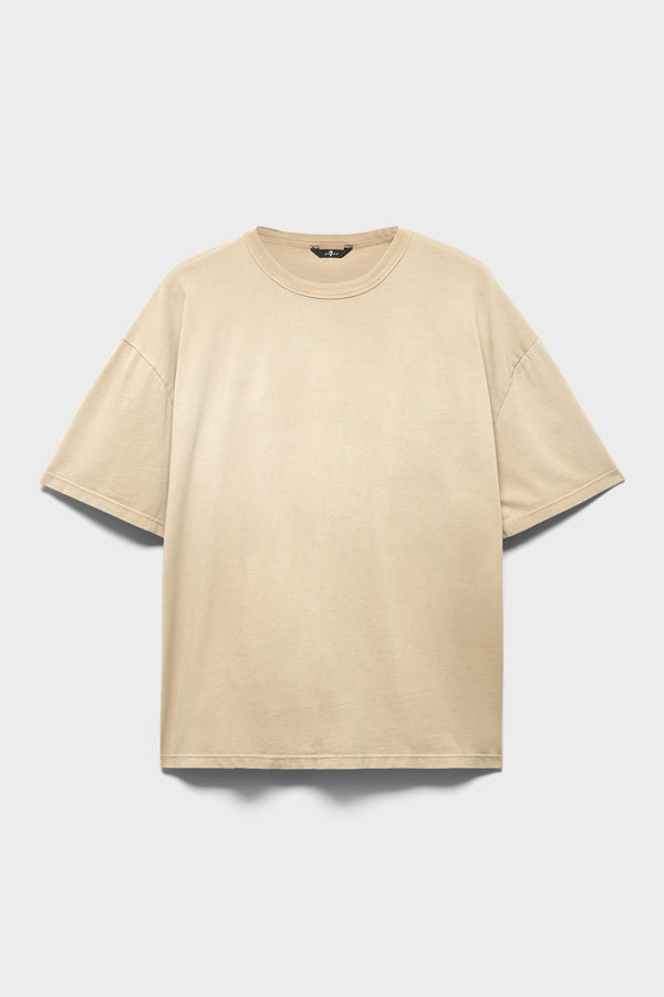 CREWNECK SHORT SLEEVE TEE in Cotton
