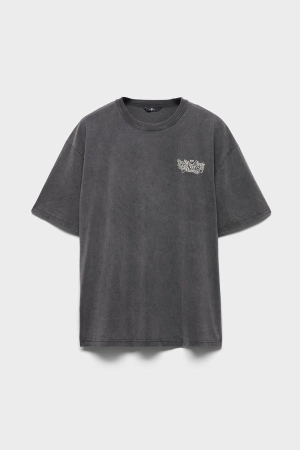 CREWNECK SHORT SLEEVE TEE in Cotton