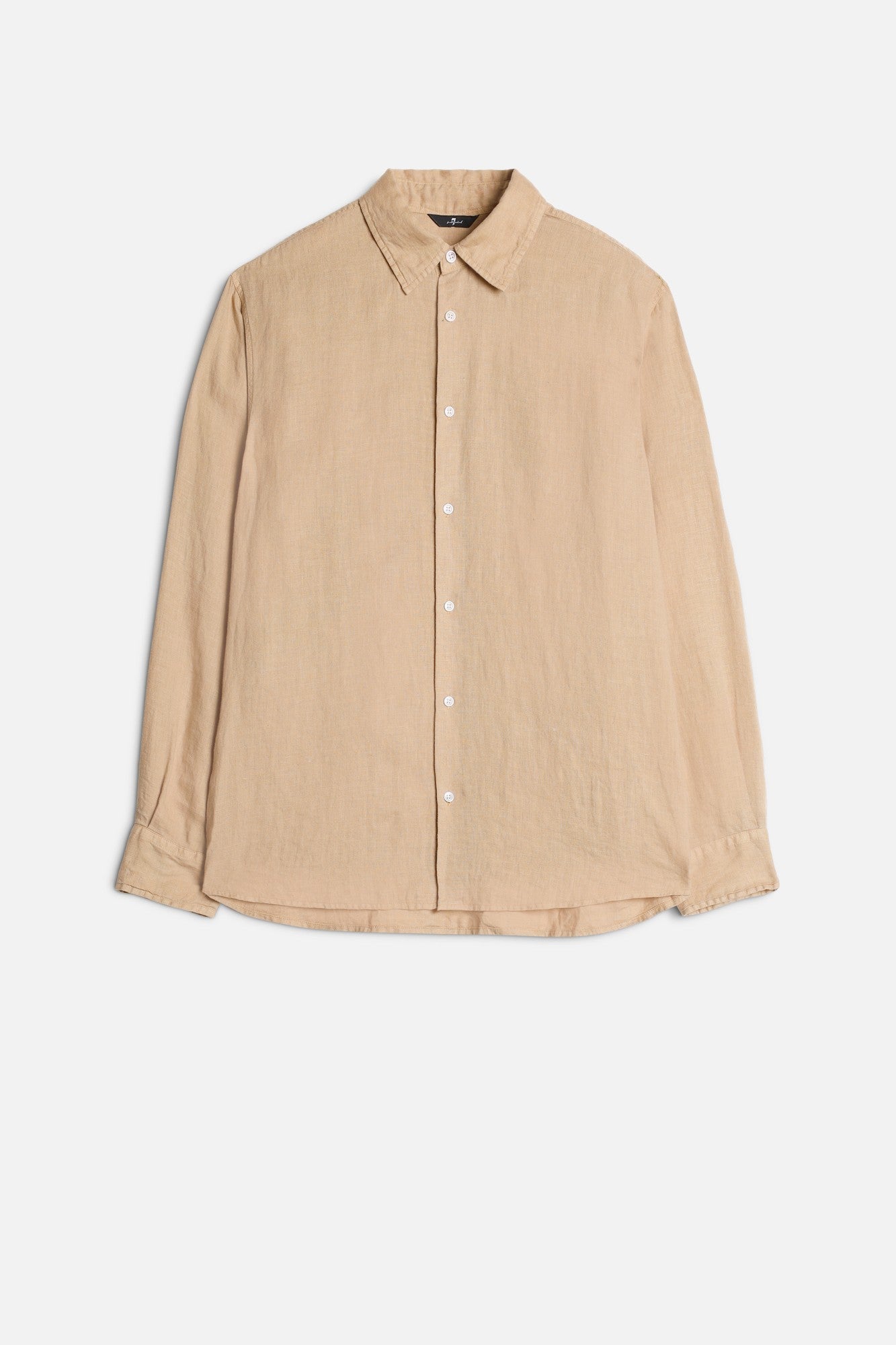 Classic Linen Button Up Shirt in Taupe | 7 For All Mankind Classic Linen Button Up Shirt in Taupe | 7 For All Mankind