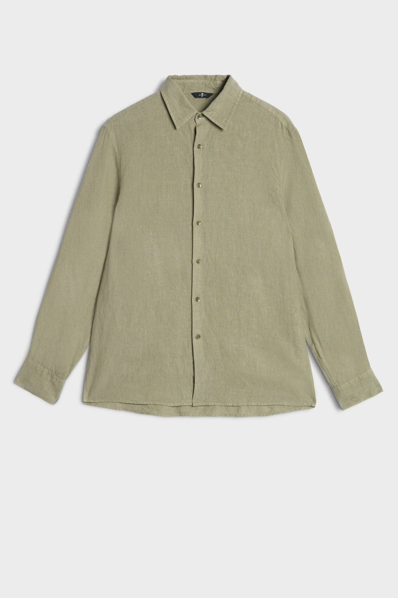 CLASSIC BUTTON UP SHIRT in Linen Army | 7 For All Mankind