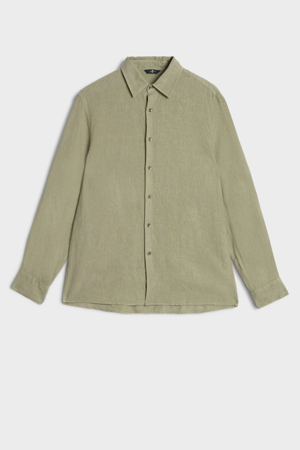 CLASSIC BUTTON UP SHIRT in Linen