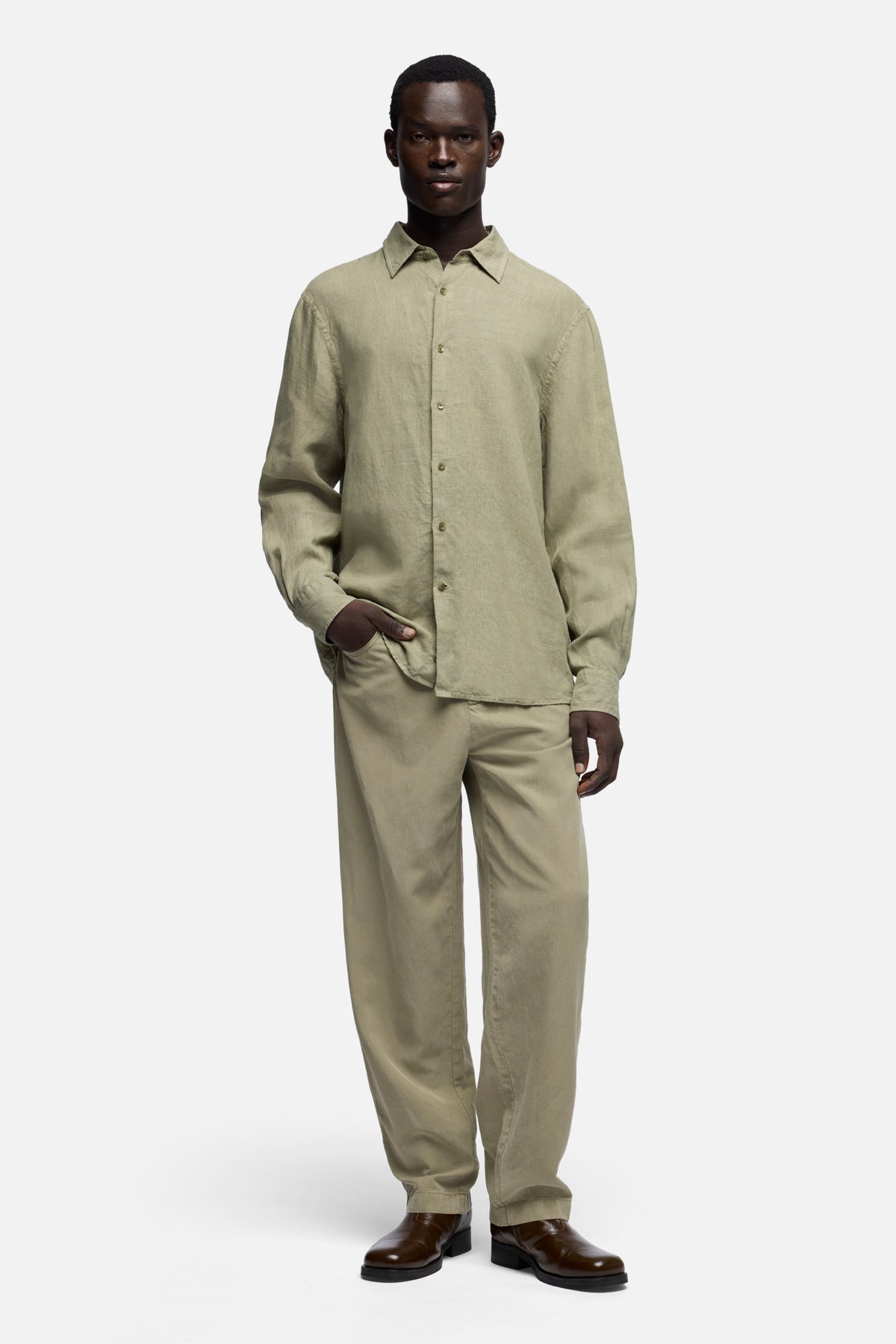 linen shirt with dress pants 7 For All Mankind CLASSIC BUTTON UP in Army COLOR:DEEP PLUM Elevate your wardrobe by Men's Reversible Leather Dress best indy sewing patterns