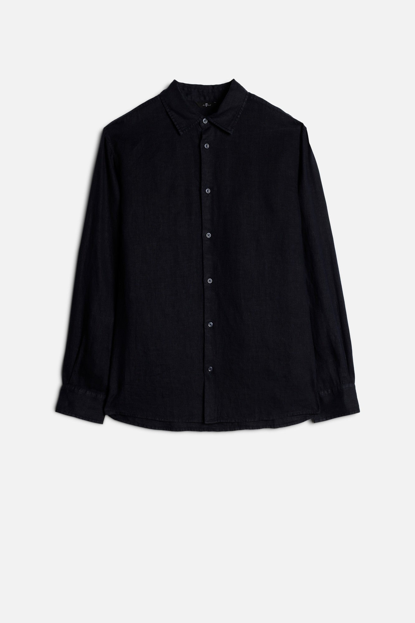 Classic Linen Button Up Shirt in Navy | 7 For All Mankind