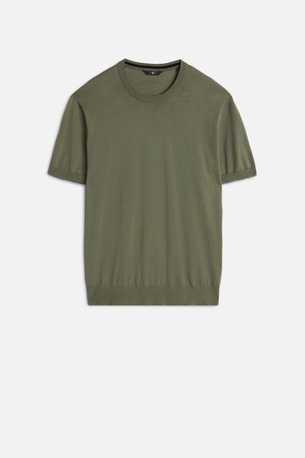 SHORT SLEEVE SWEATER in Cotton