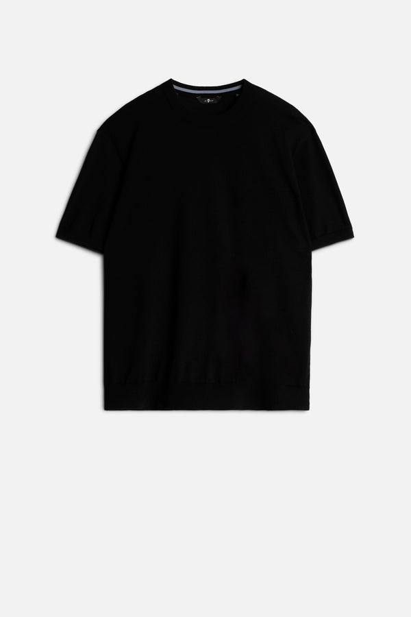 SHORT SLEEVE SWEATER in Cotton