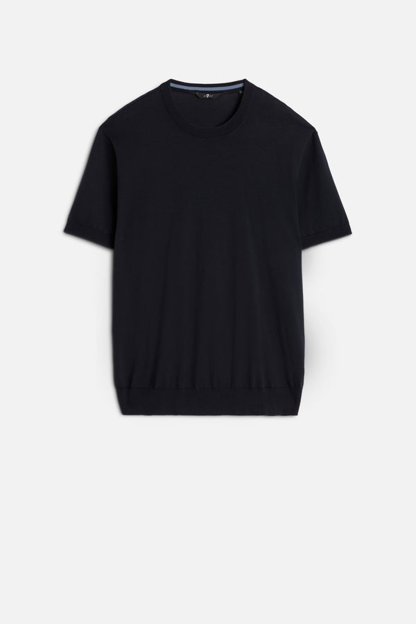 SHORT SLEEVE SWEATER in Cotton