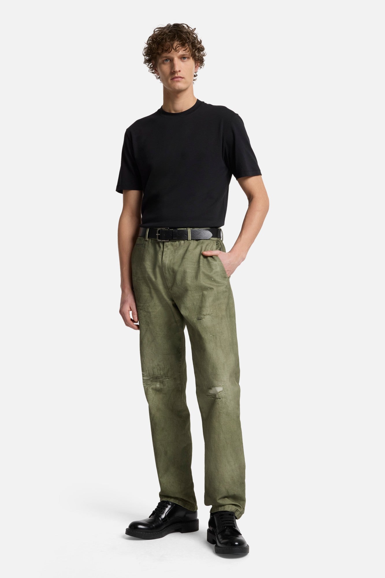 Lyocell Crewneck Tee in Black | 7 For All Mankind
