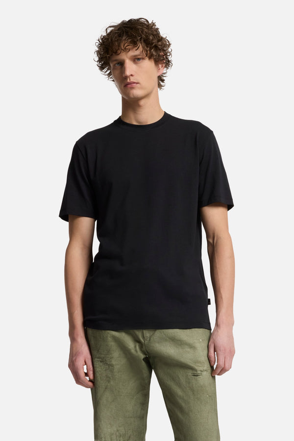 Lyocell Crewneck Tee in Black