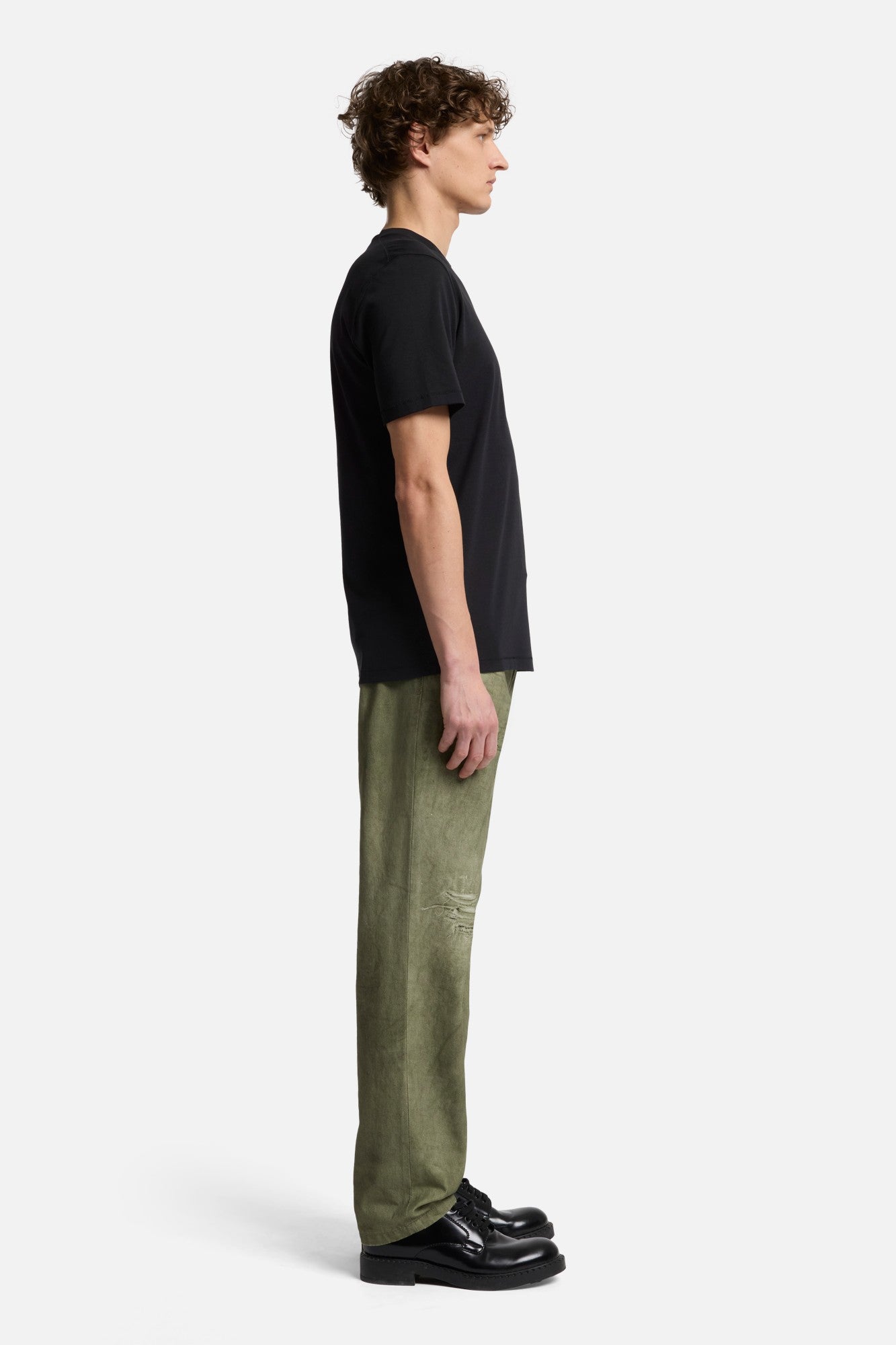 Lyocell Crewneck Tee in Black | 7 For All Mankind