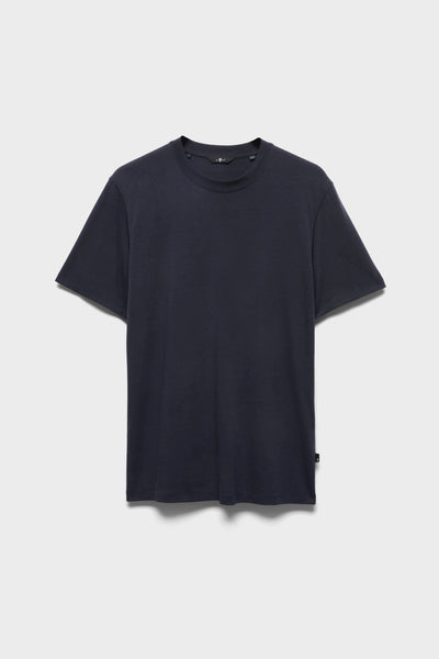 Lyocell Crewneck Tee in Navy