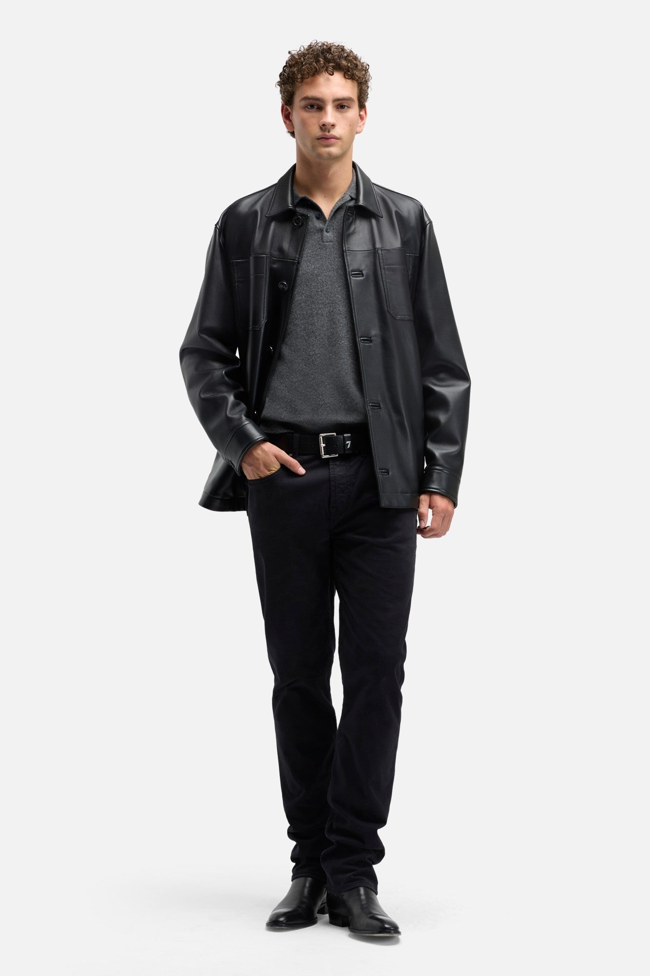 Cashmere Polo Sweater In Korat| 7 For All Mankind