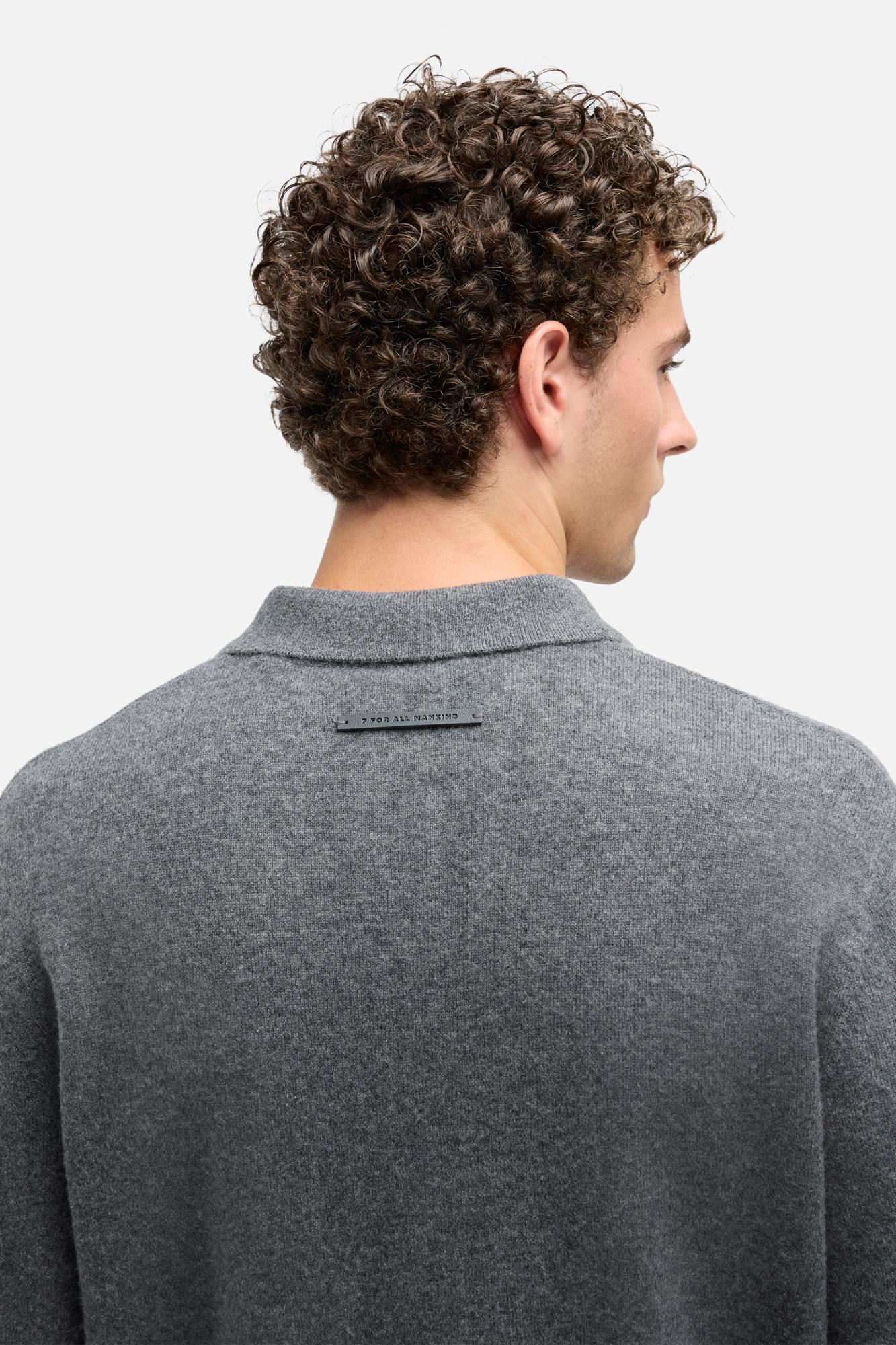 Cashmere Polo Sweater In Korat| 7 For All Mankind