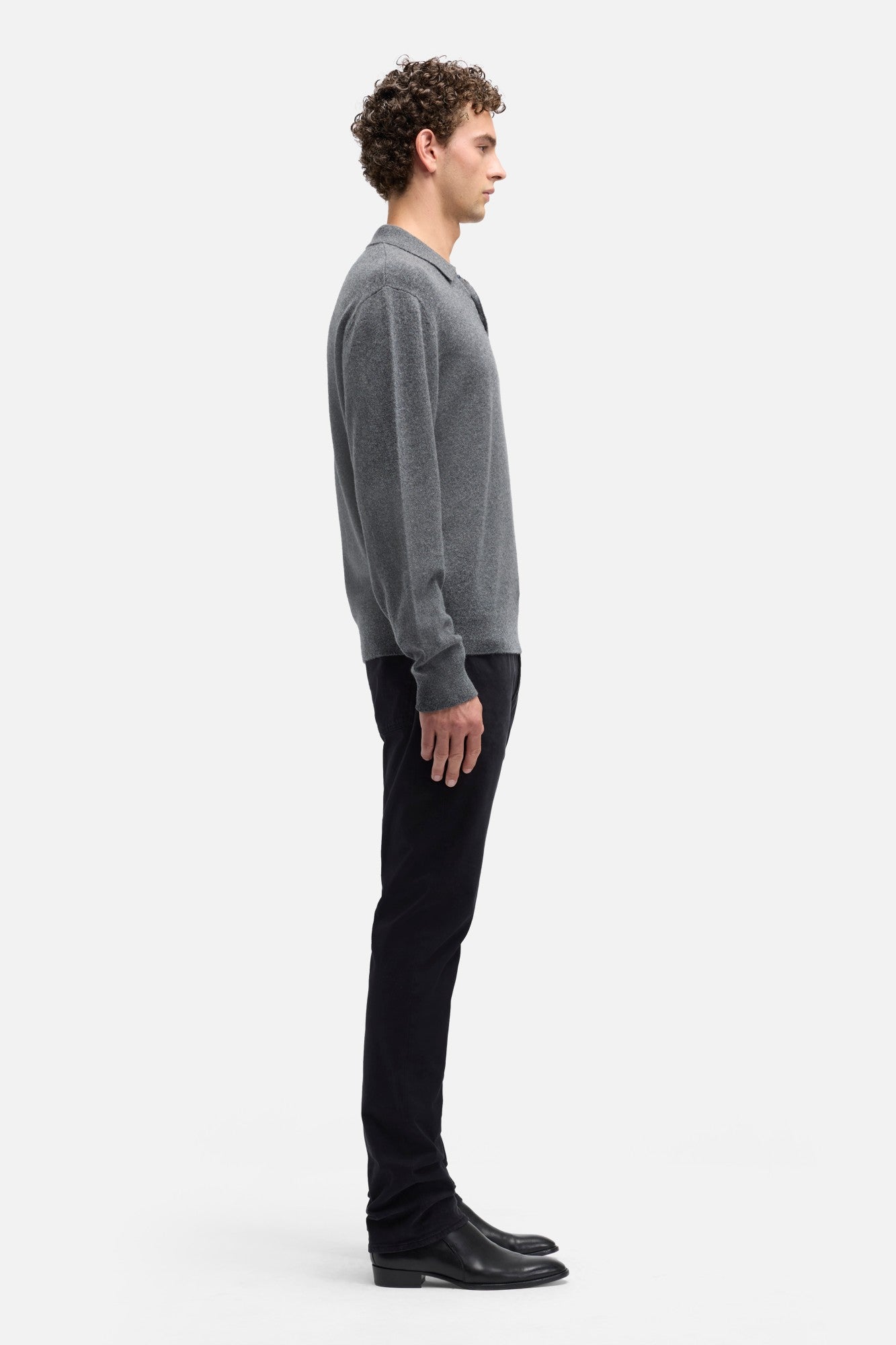 Cashmere Polo Sweater In Korat| 7 For All Mankind