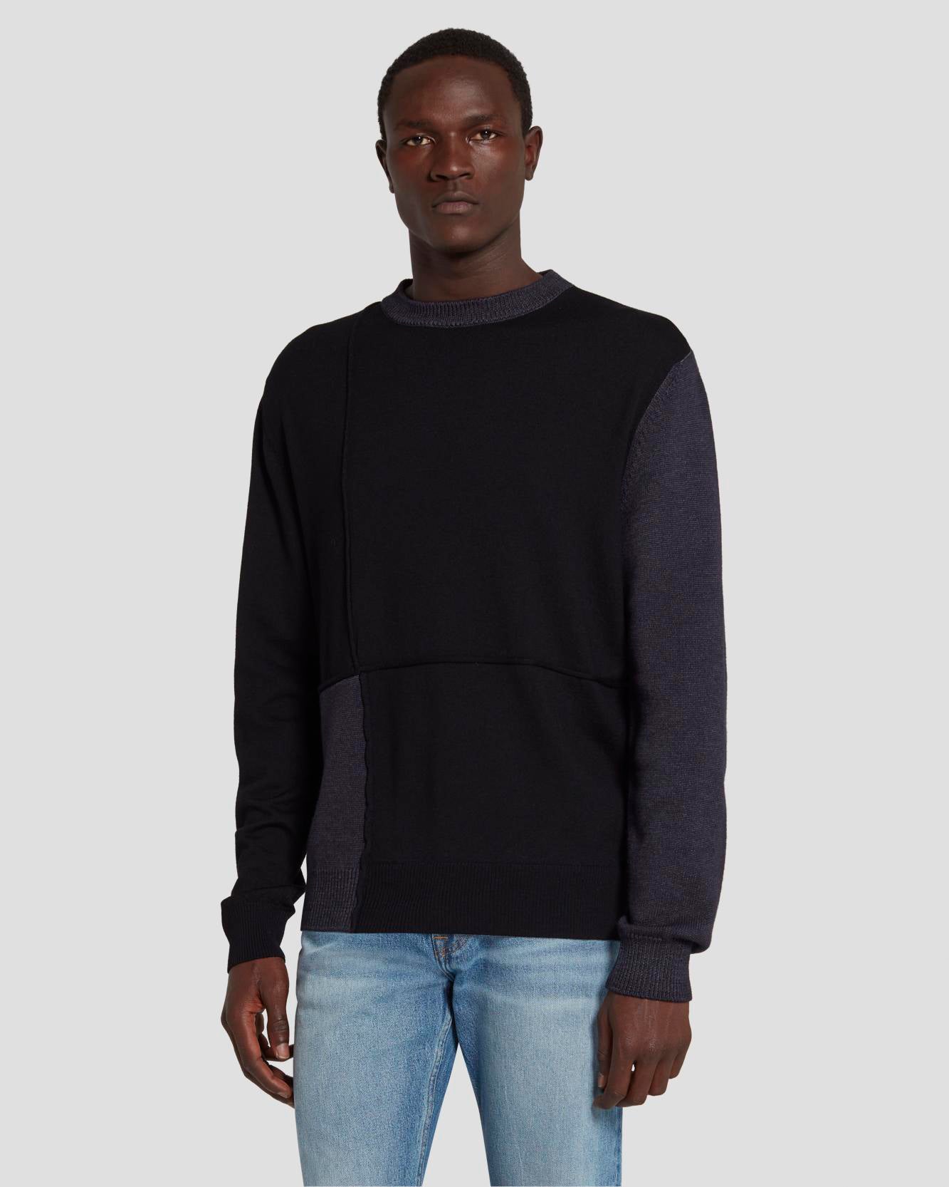 7 for all mankind Merino Patchwork Sweater Sweaters