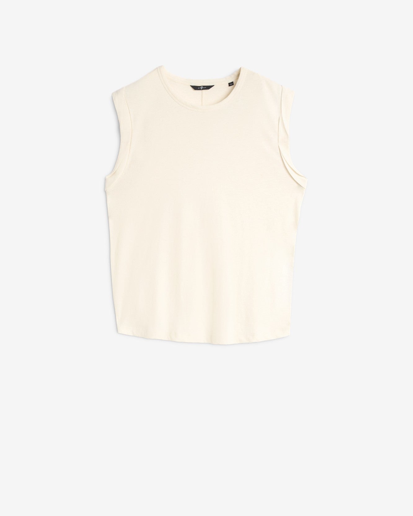 7 for all mankind Linen Blend Muscle Tee Tops